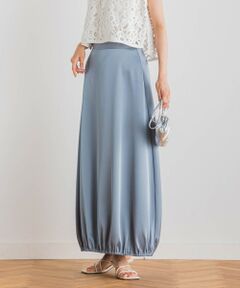 Droite lautreamont / ドロワットロートレアモン ミニ・ひざ丈スカート | 【CLANE】サテンバルーンスカート≪手洗い可能≫