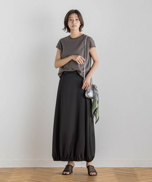 Droite lautreamont / ドロワットロートレアモン ミニ・ひざ丈スカート | 【CLANE】サテンバルーンスカート≪手洗い可能≫ | 詳細8