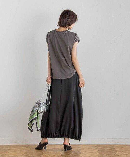 Droite lautreamont / ドロワットロートレアモン ミニ・ひざ丈スカート | 【CLANE】サテンバルーンスカート≪手洗い可能≫ | 詳細10