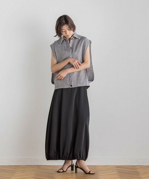 Droite lautreamont / ドロワットロートレアモン ミニ・ひざ丈スカート | 【CLANE】サテンバルーンスカート≪手洗い可能≫ | 詳細11