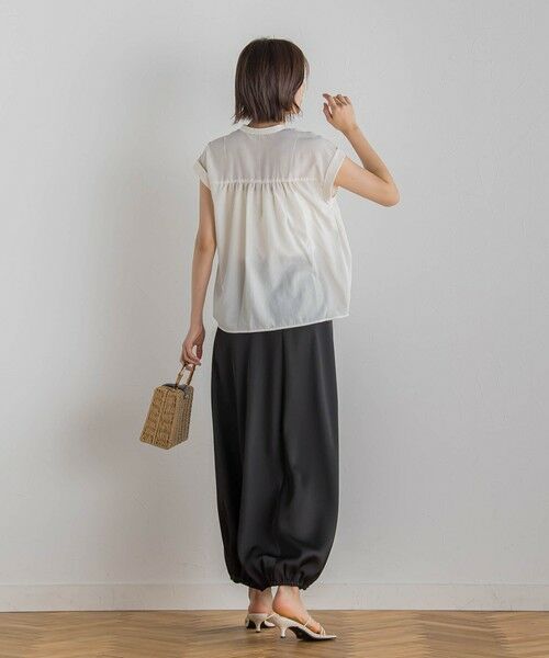 Droite lautreamont / ドロワットロートレアモン ミニ・ひざ丈スカート | 【CLANE】サテンバルーンスカート≪手洗い可能≫ | 詳細3