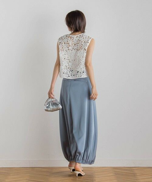 Droite lautreamont / ドロワットロートレアモン ミニ・ひざ丈スカート | 【CLANE】サテンバルーンスカート≪手洗い可能≫ | 詳細17