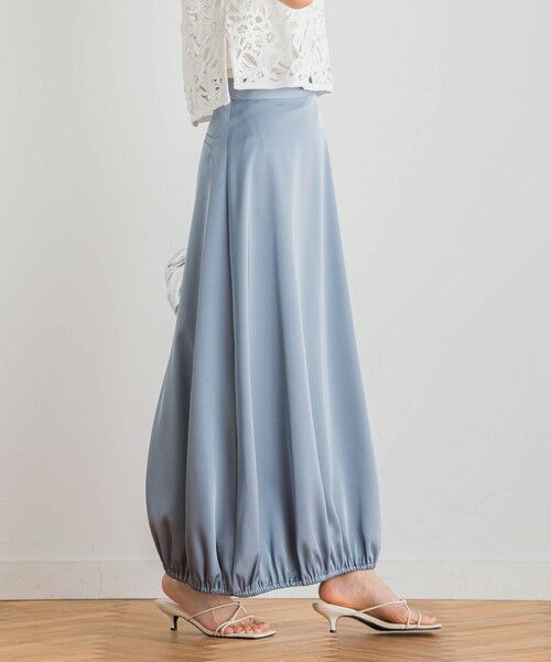 Droite lautreamont / ドロワットロートレアモン ミニ・ひざ丈スカート | 【CLANE】サテンバルーンスカート≪手洗い可能≫ | 詳細21