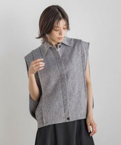 Droite lautreamont / ドロワットロートレアモン ダウンジャケット・ベスト | 【CLANE】 襟付きショートベスト≪手洗い可能≫