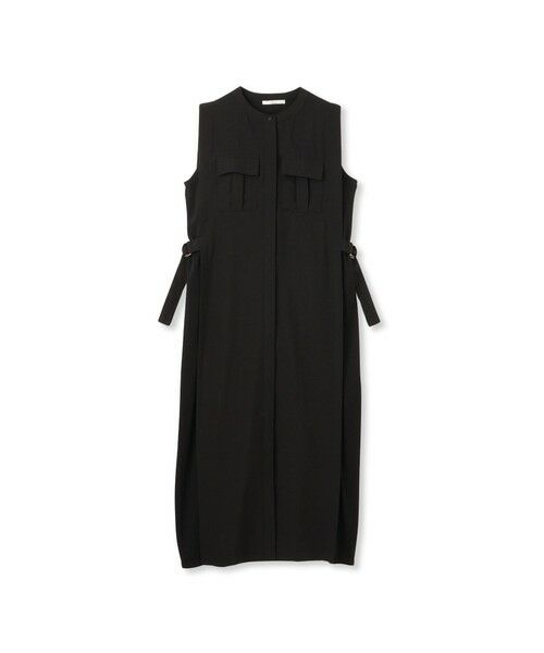 Droite lautreamont / ドロワットロートレアモン ロング・マキシ丈ワンピース | 麻調リブシャツワンピース≪手洗い可能≫ | 詳細9