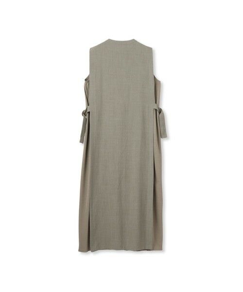 Droite lautreamont / ドロワットロートレアモン ロング・マキシ丈ワンピース | 麻調リブシャツワンピース≪手洗い可能≫ | 詳細15