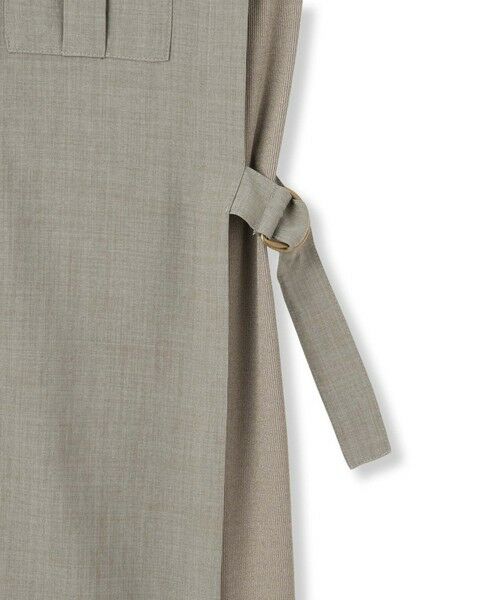 Droite lautreamont / ドロワットロートレアモン ロング・マキシ丈ワンピース | 麻調リブシャツワンピース≪手洗い可能≫ | 詳細18