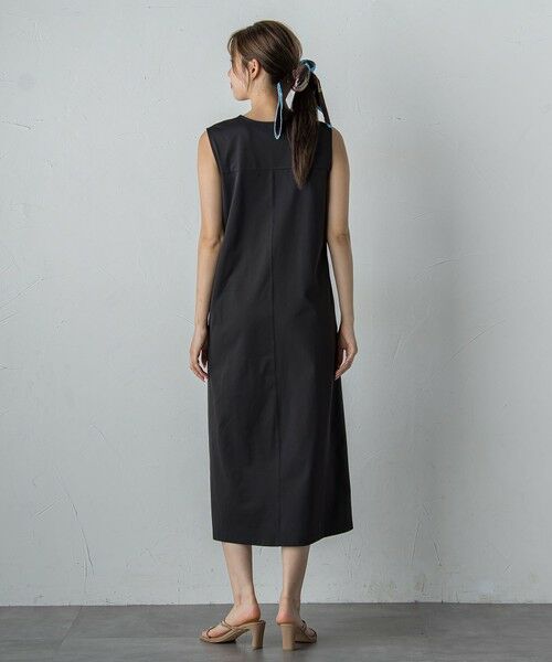 Droite lautreamont / ドロワットロートレアモン ロング・マキシ丈ワンピース | 【WEB限定】ジャージーピンタックワンピース≪洗濯機で洗える≫ | 詳細2