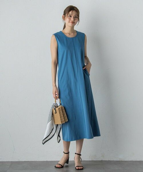 Droite lautreamont / ドロワットロートレアモン ロング・マキシ丈ワンピース | 【WEB限定】ジャージーピンタックワンピース≪洗濯機で洗える≫ | 詳細5