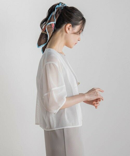 Droite lautreamont / ドロワットロートレアモン テーラードジャケット | メッシュジャケット≪洗濯機で洗える≫ | 詳細6