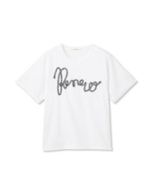 Droite lautreamont / ドロワットロートレアモン カットソー | フリンジコードロゴTシャツ≪手洗い可能≫ | 詳細9