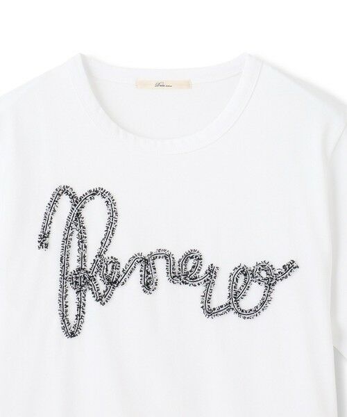 Droite lautreamont / ドロワットロートレアモン カットソー | フリンジコードロゴTシャツ≪手洗い可能≫ | 詳細11