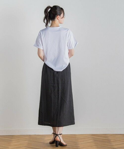 Droite lautreamont / ドロワットロートレアモン カットソー | フリンジコードロゴTシャツ≪手洗い可能≫ | 詳細2