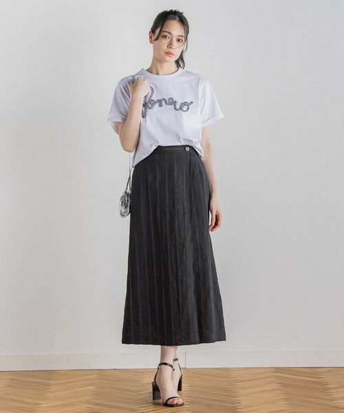 Droite lautreamont / ドロワットロートレアモン カットソー | フリンジコードロゴTシャツ≪手洗い可能≫ | 詳細3