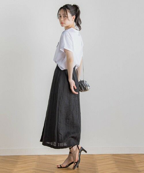 Droite lautreamont / ドロワットロートレアモン カットソー | フリンジコードロゴTシャツ≪手洗い可能≫ | 詳細4