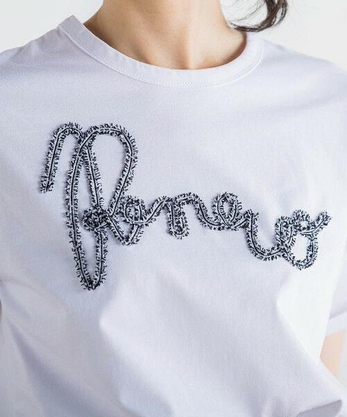 Droite lautreamont / ドロワットロートレアモン カットソー | フリンジコードロゴTシャツ≪手洗い可能≫ | 詳細8