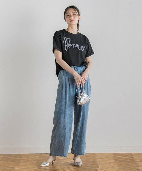 Droite lautreamont / ドロワットロートレアモン カットソー | フリンジコードロゴTシャツ≪手洗い可能≫ | 詳細17