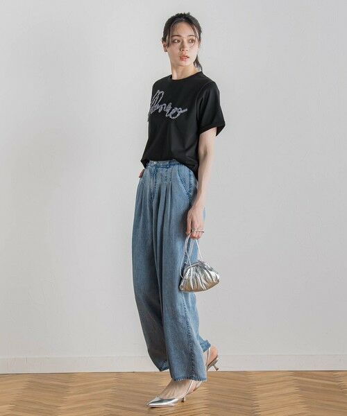 Droite lautreamont / ドロワットロートレアモン カットソー | フリンジコードロゴTシャツ≪手洗い可能≫ | 詳細18