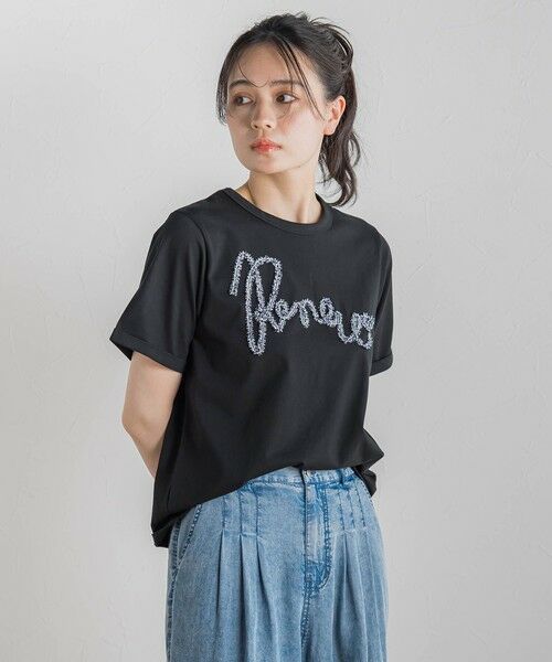 Droite lautreamont / ドロワットロートレアモン カットソー | フリンジコードロゴTシャツ≪手洗い可能≫ | 詳細19