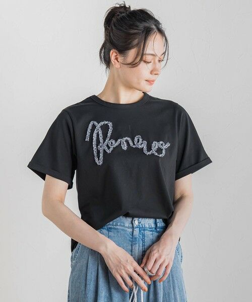 Droite lautreamont / ドロワットロートレアモン カットソー | フリンジコードロゴTシャツ≪手洗い可能≫ | 詳細21