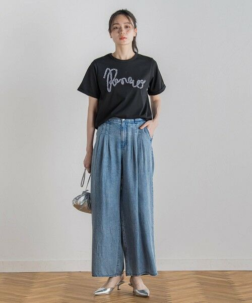 Droite lautreamont / ドロワットロートレアモン カットソー | フリンジコードロゴTシャツ≪手洗い可能≫ | 詳細15