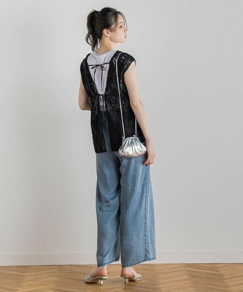 Droite lautreamont / ドロワットロートレアモン カットソー | 天竺シアー切替えTシャツ≪洗濯機で洗える≫ | 詳細7