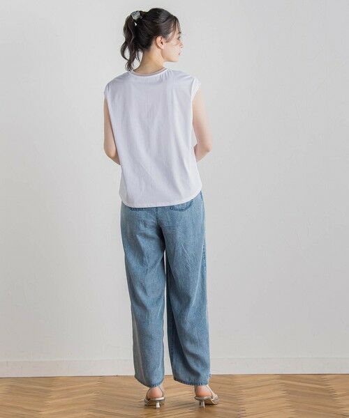 Droite lautreamont / ドロワットロートレアモン カットソー | 天竺シアー切替えTシャツ≪洗濯機で洗える≫ | 詳細2