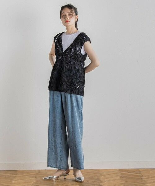 Droite lautreamont / ドロワットロートレアモン カットソー | 天竺シアー切替えTシャツ≪洗濯機で洗える≫ | 詳細8