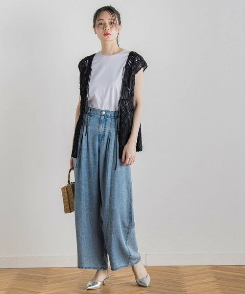 Droite lautreamont / ドロワットロートレアモン カットソー | 天竺シアー切替えTシャツ≪洗濯機で洗える≫ | 詳細9