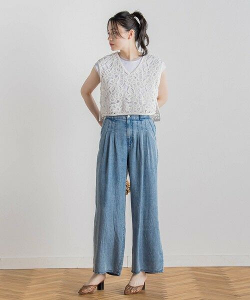 Droite lautreamont / ドロワットロートレアモン カットソー | 天竺シアー切替えTシャツ≪洗濯機で洗える≫ | 詳細10