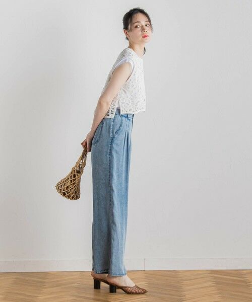 Droite lautreamont / ドロワットロートレアモン カットソー | 天竺シアー切替えTシャツ≪洗濯機で洗える≫ | 詳細11