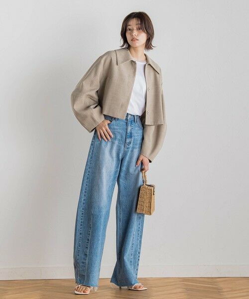 Droite lautreamont / ドロワットロートレアモン カットソー | 天竺シアー切替えTシャツ≪洗濯機で洗える≫ | 詳細13