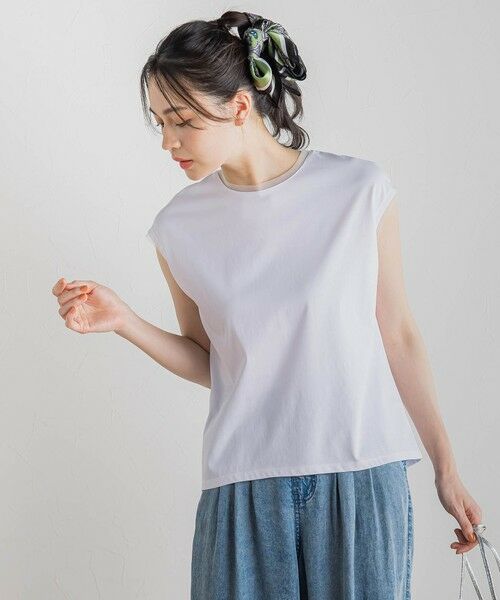 Droite lautreamont / ドロワットロートレアモン カットソー | 天竺シアー切替えTシャツ≪洗濯機で洗える≫ | 詳細4