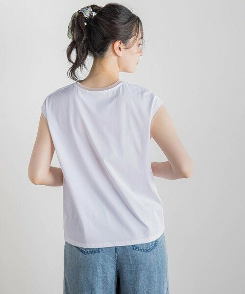 Droite lautreamont / ドロワットロートレアモン カットソー | 天竺シアー切替えTシャツ≪洗濯機で洗える≫ | 詳細5