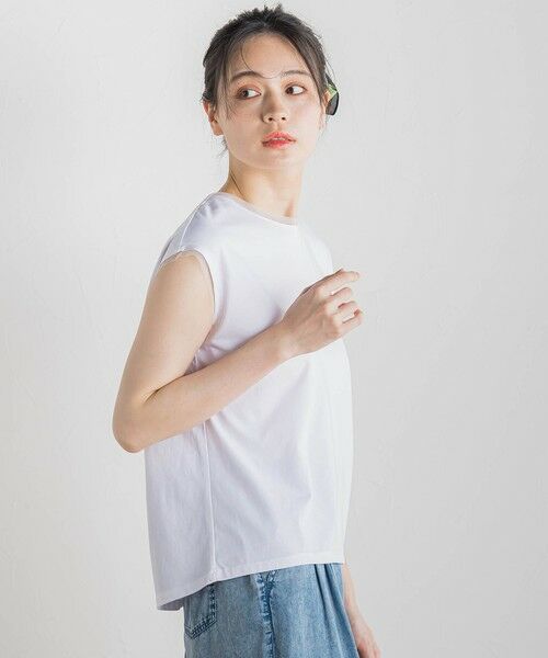 Droite lautreamont / ドロワットロートレアモン カットソー | 天竺シアー切替えTシャツ≪洗濯機で洗える≫ | 詳細6