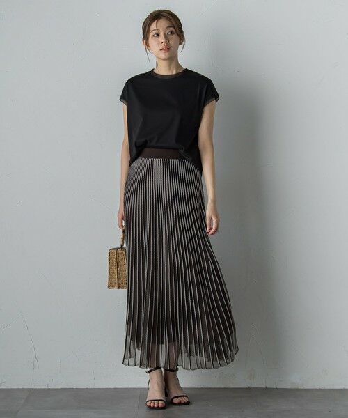 Droite lautreamont / ドロワットロートレアモン カットソー | 天竺シアー切替えTシャツ≪洗濯機で洗える≫ | 詳細15