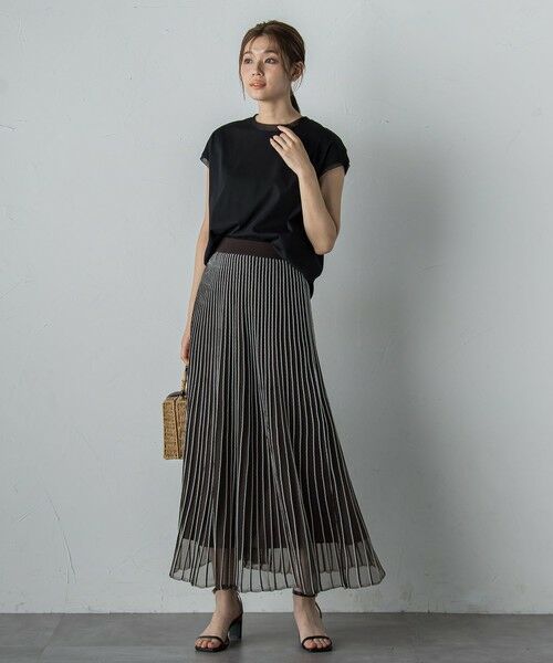 Droite lautreamont / ドロワットロートレアモン カットソー | 天竺シアー切替えTシャツ≪洗濯機で洗える≫ | 詳細16