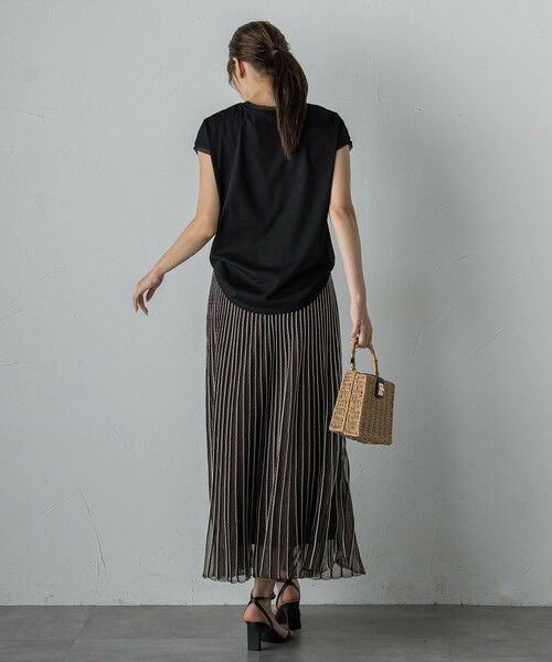 Droite lautreamont / ドロワットロートレアモン カットソー | 天竺シアー切替えTシャツ≪洗濯機で洗える≫ | 詳細18