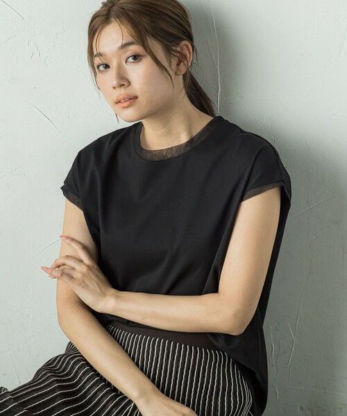 Droite lautreamont / ドロワットロートレアモン カットソー | 天竺シアー切替えTシャツ≪洗濯機で洗える≫ | 詳細19