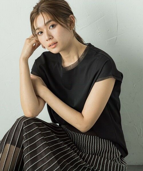 Droite lautreamont / ドロワットロートレアモン カットソー | 天竺シアー切替えTシャツ≪洗濯機で洗える≫ | 詳細20