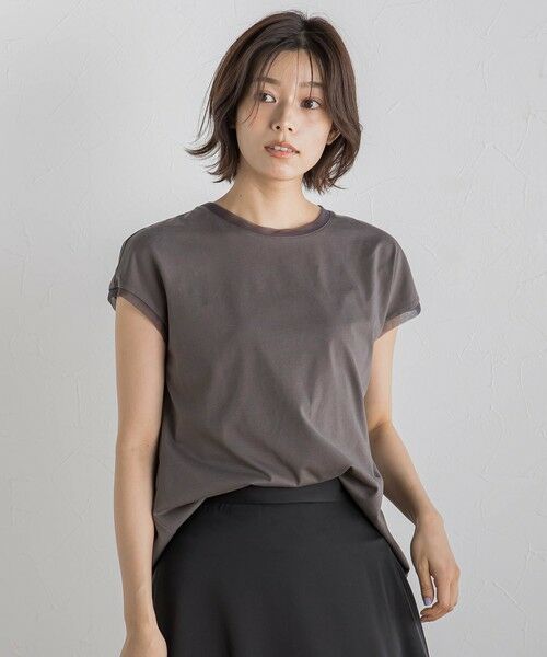 Droite lautreamont / ドロワットロートレアモン カットソー | 天竺シアー切替えTシャツ≪洗濯機で洗える≫ | 詳細25