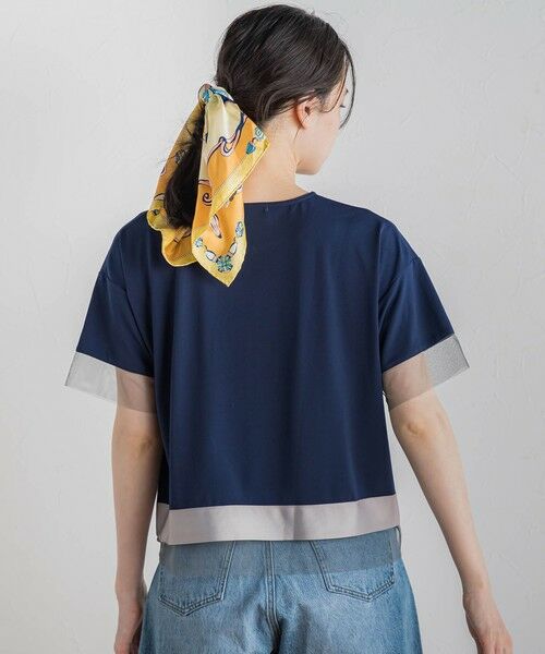 Droite lautreamont / ドロワットロートレアモン カットソー | 【WEB限定】グログランボーダー切替えプルオーバー≪手洗い可能≫ | 詳細3