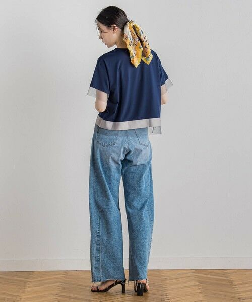 Droite lautreamont / ドロワットロートレアモン カットソー | 【WEB限定】グログランボーダー切替えプルオーバー≪手洗い可能≫ | 詳細5