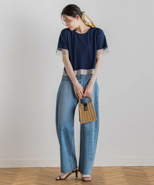 Droite lautreamont / ドロワットロートレアモン カットソー | 【WEB限定】グログランボーダー切替えプルオーバー≪手洗い可能≫ | 詳細7