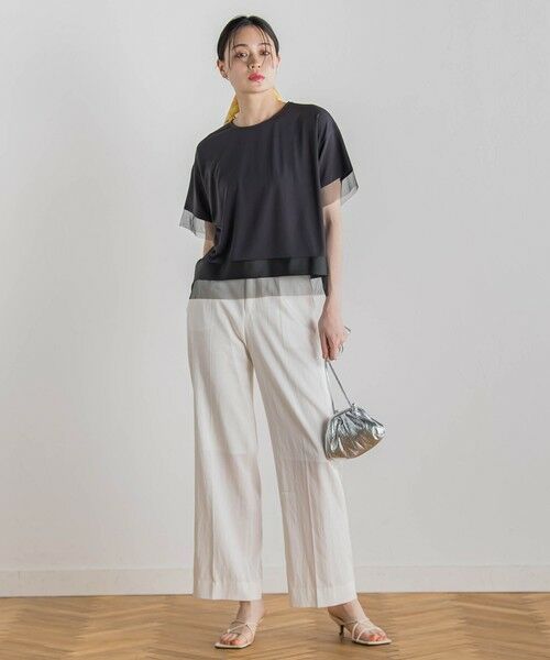 Droite lautreamont / ドロワットロートレアモン カットソー | 【WEB限定】グログランボーダー切替えプルオーバー≪手洗い可能≫ | 詳細18