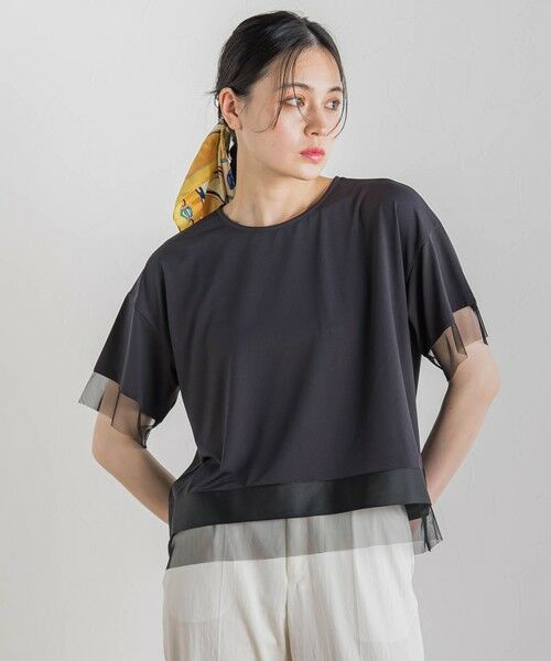 Droite lautreamont / ドロワットロートレアモン カットソー | 【WEB限定】グログランボーダー切替えプルオーバー≪手洗い可能≫ | 詳細15