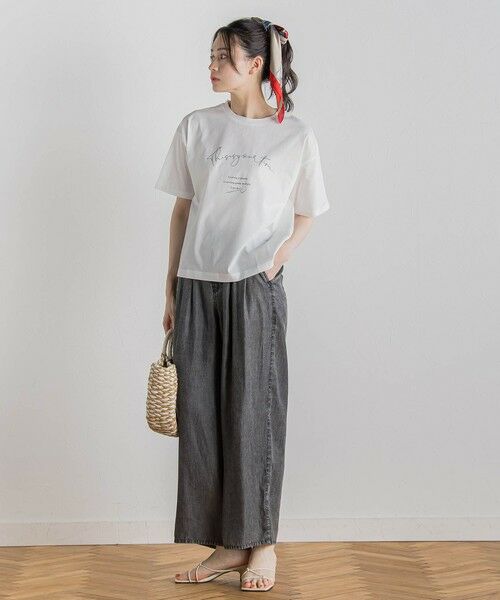 Droite lautreamont / ドロワットロートレアモン カットソー | 【WEB限定】ドライタッチコットンミックスロゴT≪洗濯機で洗える≫ | 詳細2