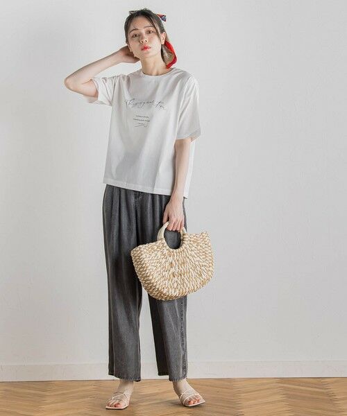 Droite lautreamont / ドロワットロートレアモン カットソー | 【WEB限定】ドライタッチコットンミックスロゴT≪洗濯機で洗える≫ | 詳細4