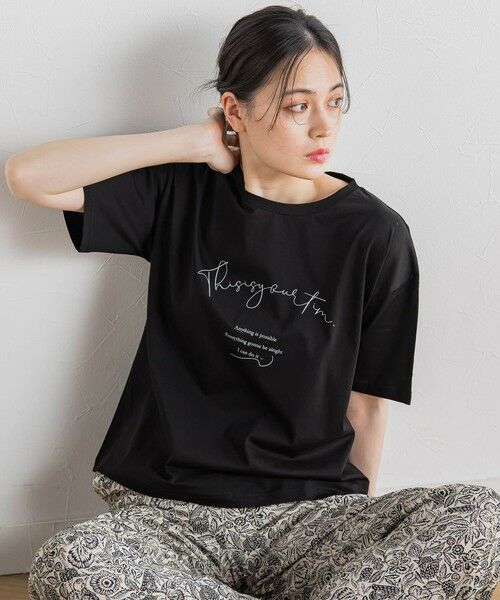 Droite lautreamont / ドロワットロートレアモン カットソー | 【WEB限定】ドライタッチコットンミックスロゴT≪洗濯機で洗える≫ | 詳細14