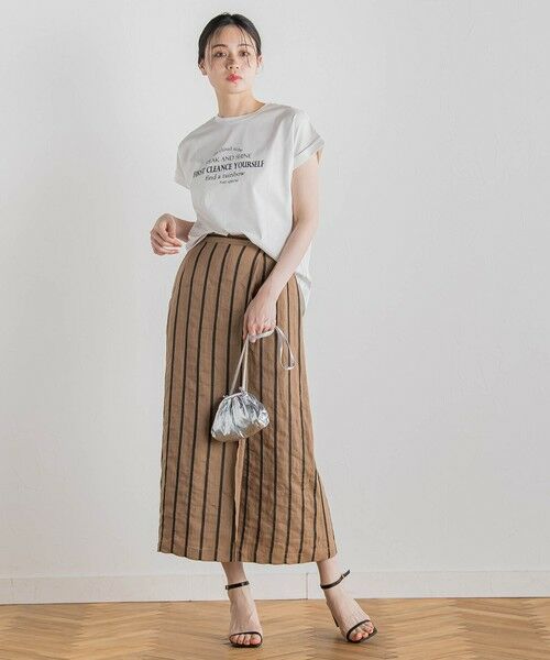 Droite lautreamont / ドロワットロートレアモン カットソー | 【WEB限定】ドライタッチコットン英文ロゴT≪洗濯機で洗える≫ | 詳細4